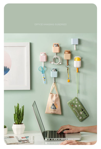 Cute Animal Hook Self Adhesive Hanger