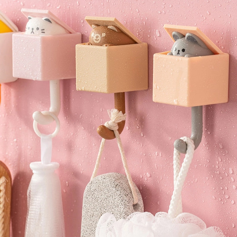 Cute Animal Hook Self Adhesive Hanger