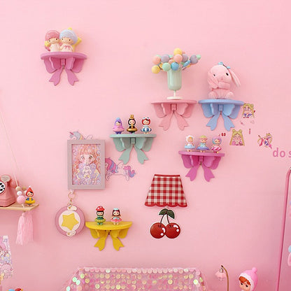 Pink Bow Bedroom Shelves