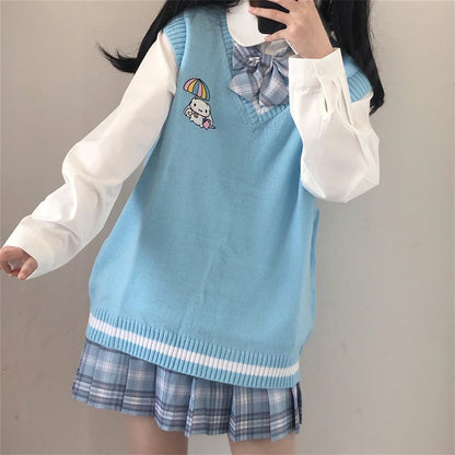 Cinnamoroll Blue Knitted Sweater Vest