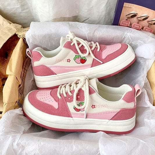 Kawaii Strawberry Sneakers