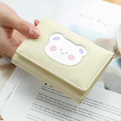 Cute Bear Three Fold Wallet