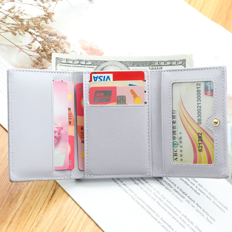 Cute Bear Three Fold Wallet