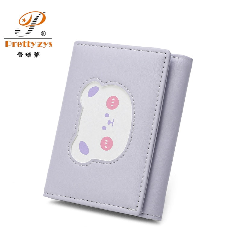 Cute Bear Three Fold Wallet