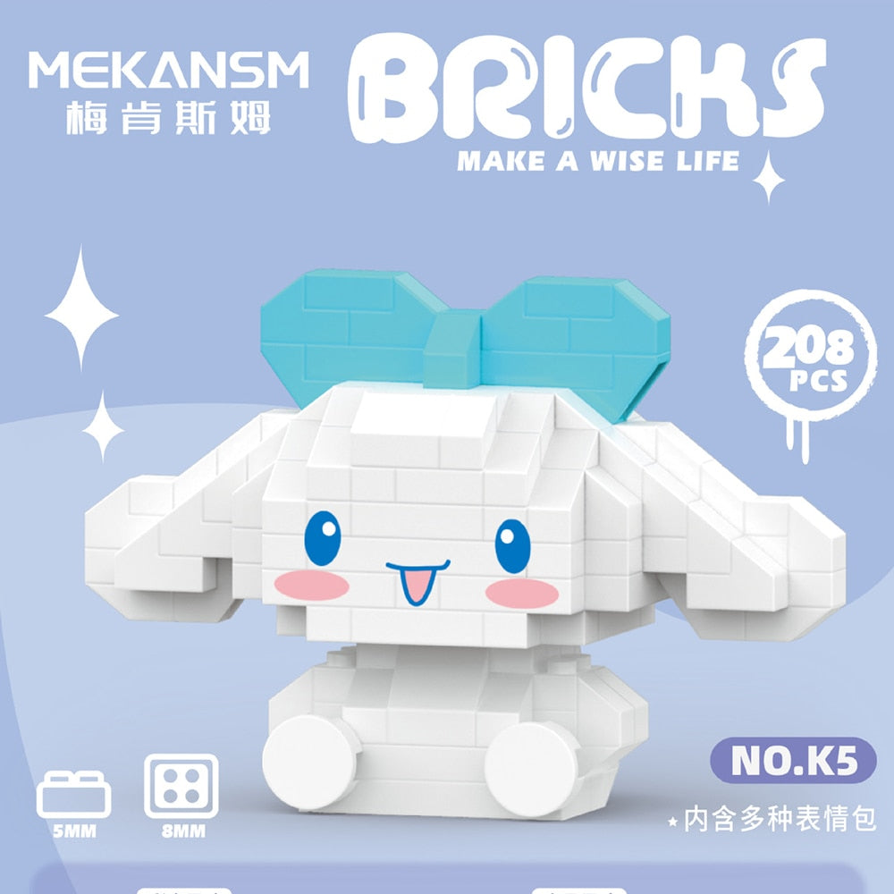 Cinnamoroll Bow Building Block Toy